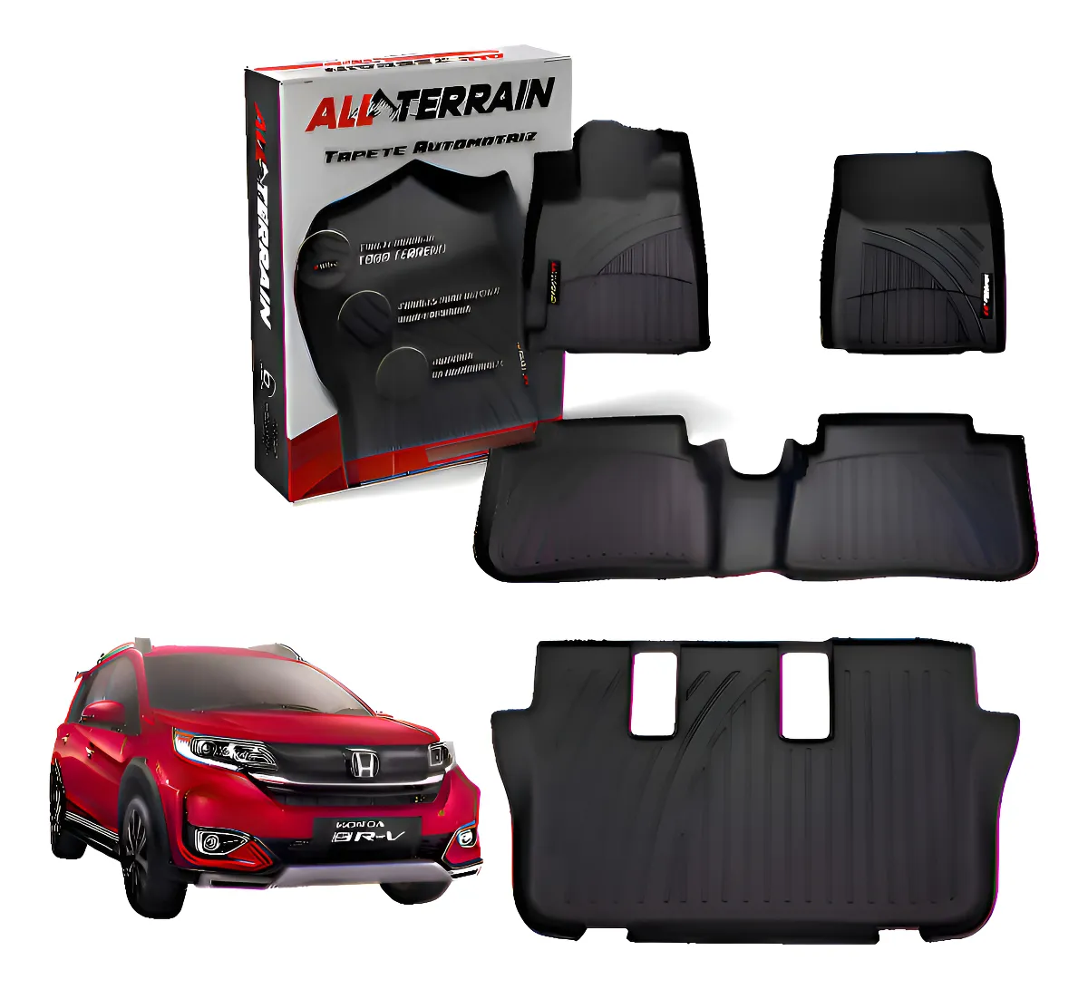 Juego De Tapetes All Terrain Para Honda Br-v 2016 Al 2022 - Image 1