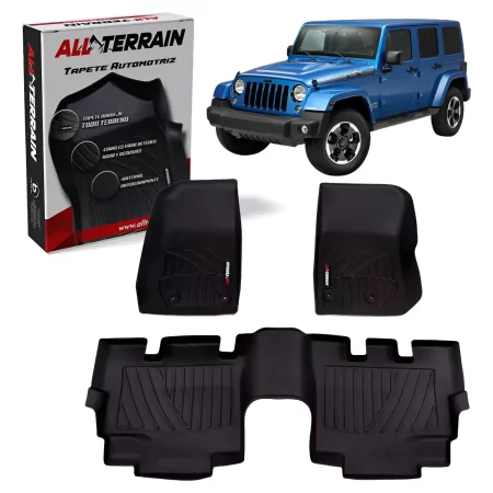 Juego De Tapetes All Terrain Para Jeep Wrangler 2007 Al 2018