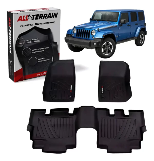 Juego De Tapetes All Terrain Para Jeep Wrangler 2007 Al 2018