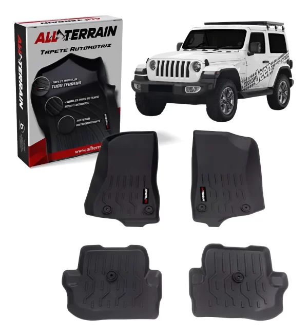Juego De Tapetes All Terrain Para Jeep Wrangler Jl 2 Puertas