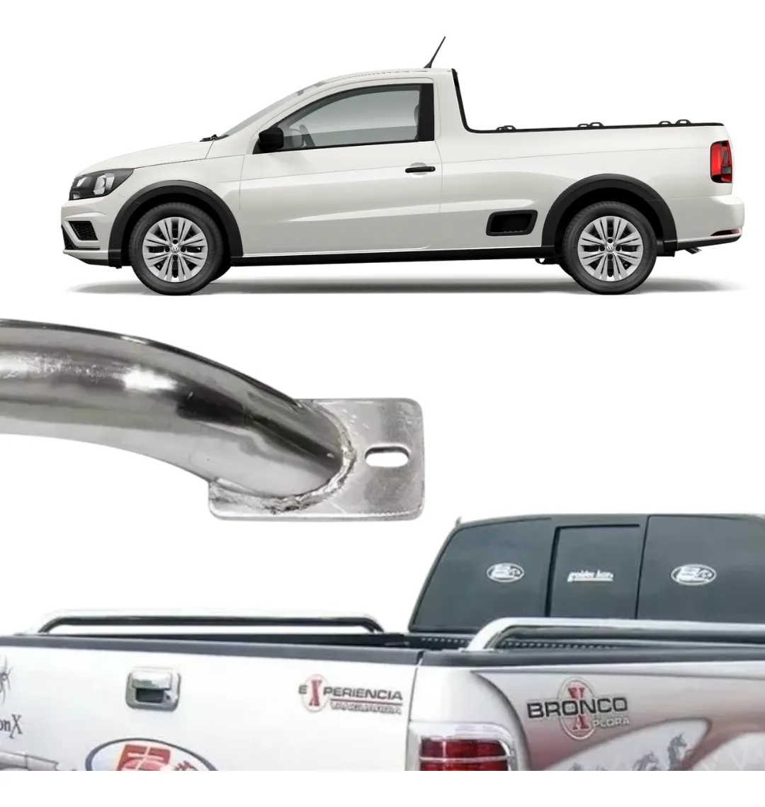 Barras Pasamanos De Acero 131 Cm Volkswagen Saveiro - Image 1