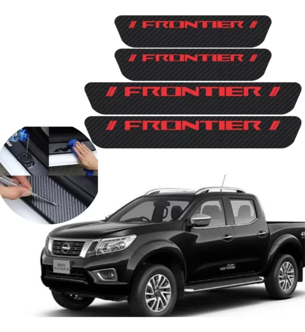 Protección Estribos Fibra De Carbono 4puertas Nissanfrontier