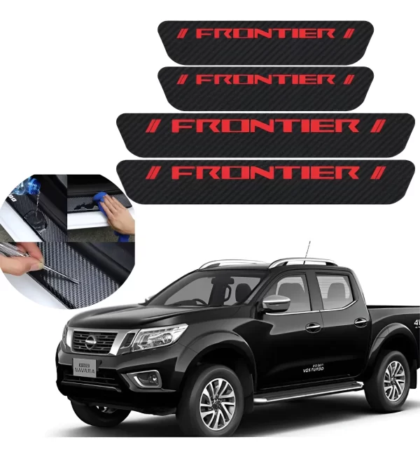 Protección Estribos Fibra De Carbono 4puertas Nissanfrontier
