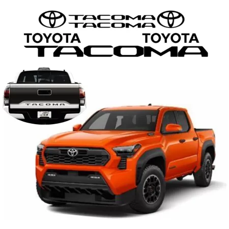 Letras Tacoma Para La Tapa De Caja Negro Mate