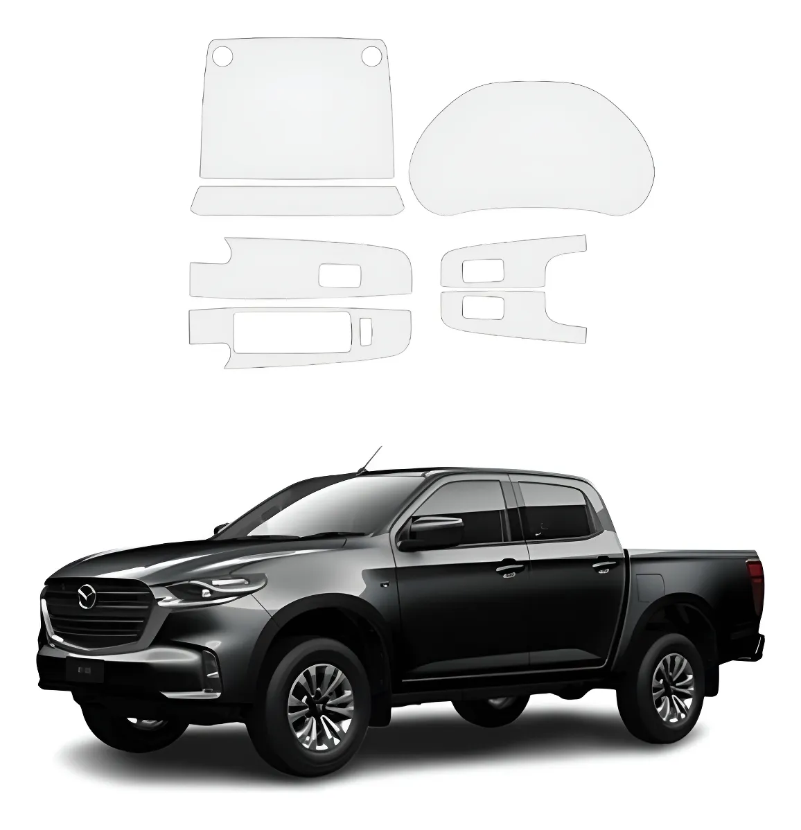Protecciòn Ppf Kit Completo Mazda Bt-50 2025 - Image 1