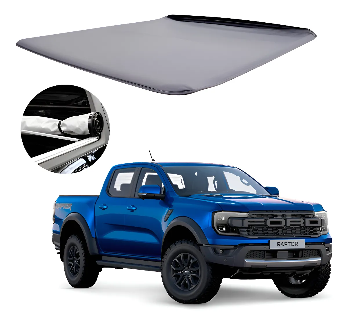 Tapa Cubre Batea Lona Roll Cover Ranger Xlt/raptor 2023-2024 - Image 1