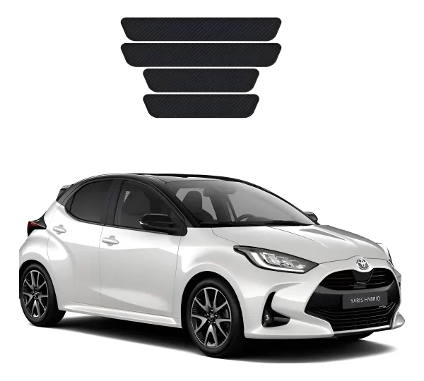 Protecciòn De Estribos Fibra De Carbono Toyota Yaris Diseño1