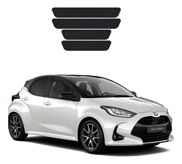 Protecciòn De Estribos Fibra De Carbono Toyota Yaris Diseño2