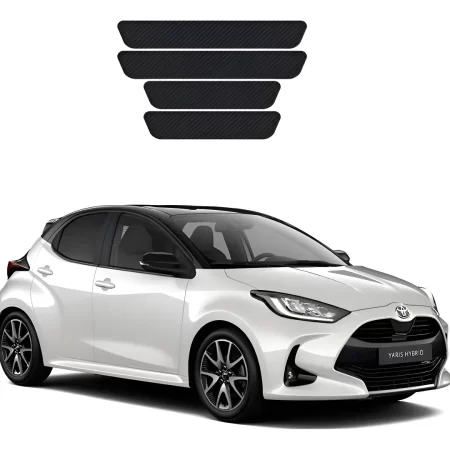 Protecciòn De Estribos Fibra De Carbono Toyota Yaris Diseño3