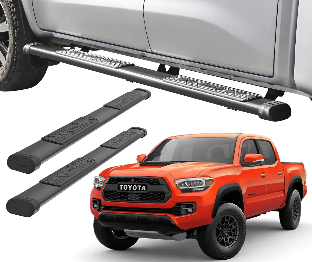 Estribos Bronx Negros Para Toyota Tacoma 2006 - 2023 Dob Cab - Image 1
