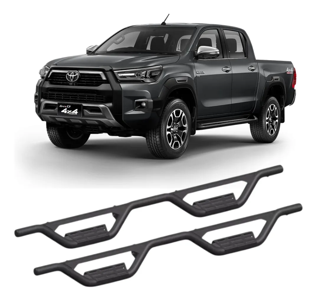 Estribos Doble Escalon Toyota Hilux Revo/rocco 2015-2024 D C - Image 1