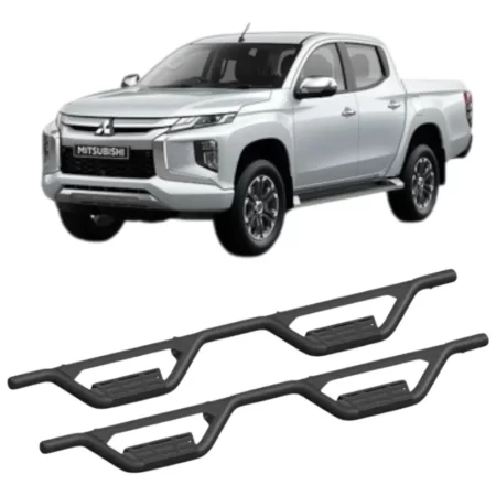 Estribos Doble Escalon  Mitsubishi L200 2020 - 2024 Doble Ca