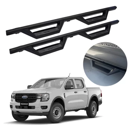 Estribos Bronx Doble Escalon Para Ford Ranger 2012 - 2022