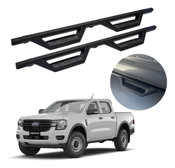 Estribos Bronx Doble Escalon Para Ford Ranger 2012 - 2022