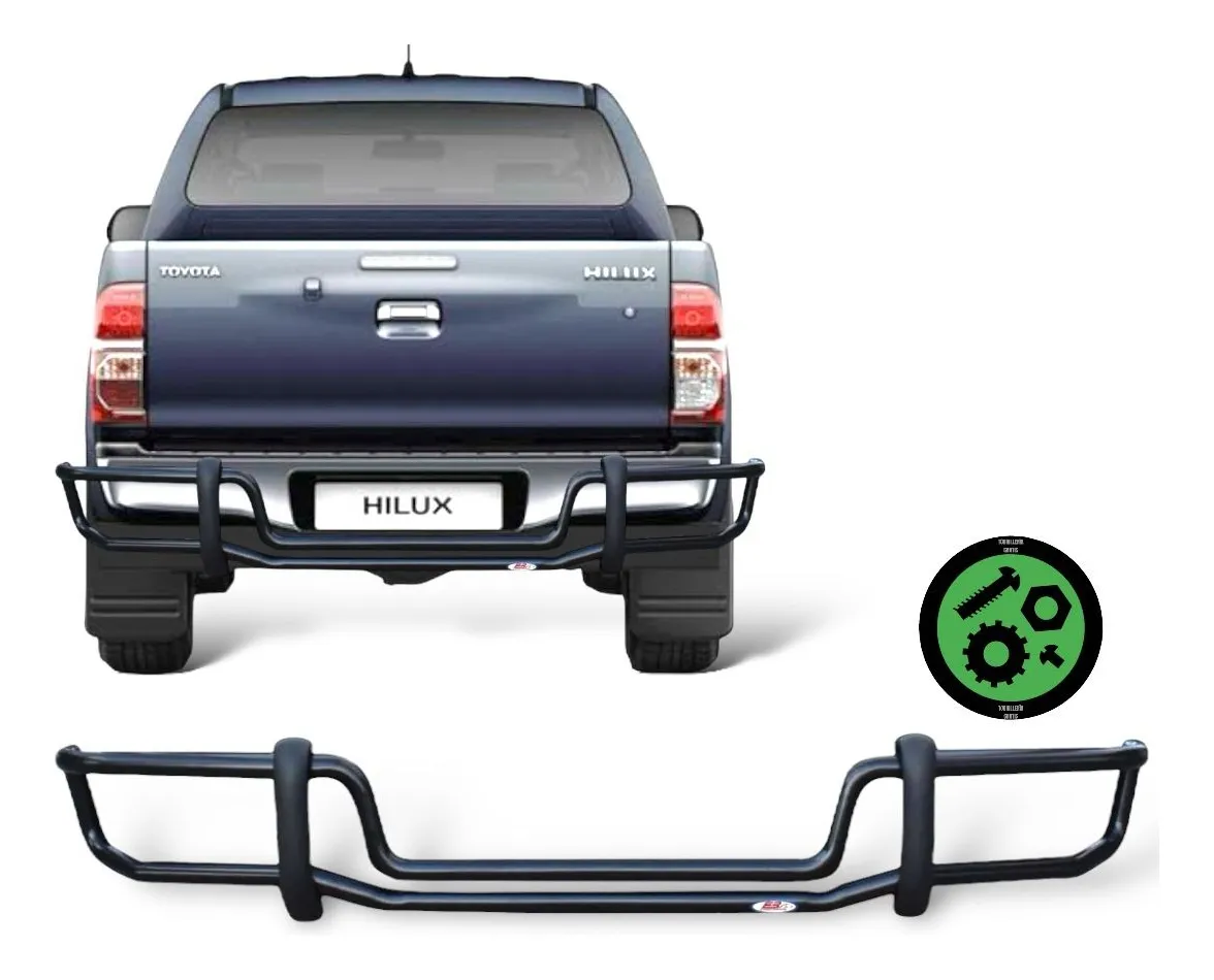 Defensa Bumper Trasero Toyota Hilux 2016 - 2022 Bronx - Image 1