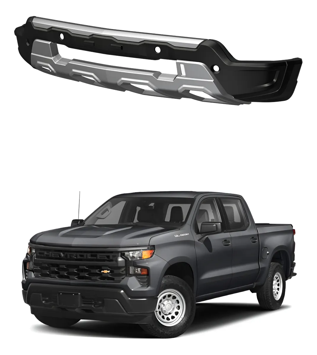 Bumper Fascia Delantera Air Design Silverado 2022 - 2025 - Image 1