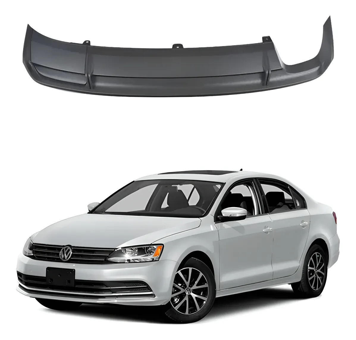 Spoiler Trasero Con Difusor Para Vw Jetta 2015 - 2018. - Image 1