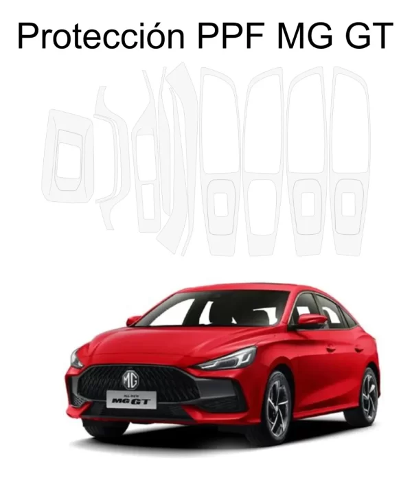 Protección Ppf Para Puertas Y Panel Central Mg Gt 2022 2023