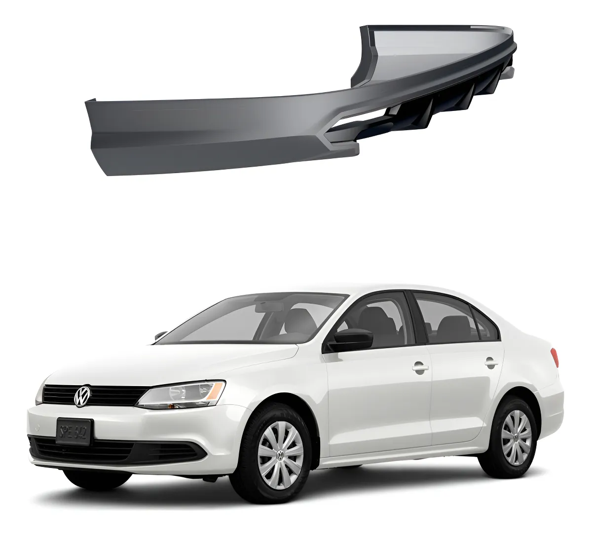 Spoiler Trasero Con Difusor Vw Jetta 2011 - 2014 - Image 1