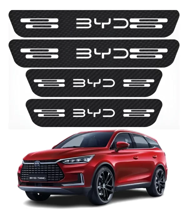 Sticker Protección De Estribos Puertas Byd Diseño 5