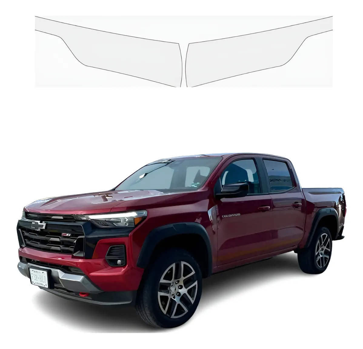 Protección Ppf Faros Para Chevrolet Colorado Lt 2024 - Image 1