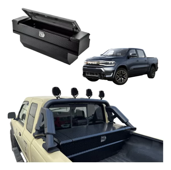 Caja Herramientas Para Ram 1500 2009-2025 C/ Roll Bar.