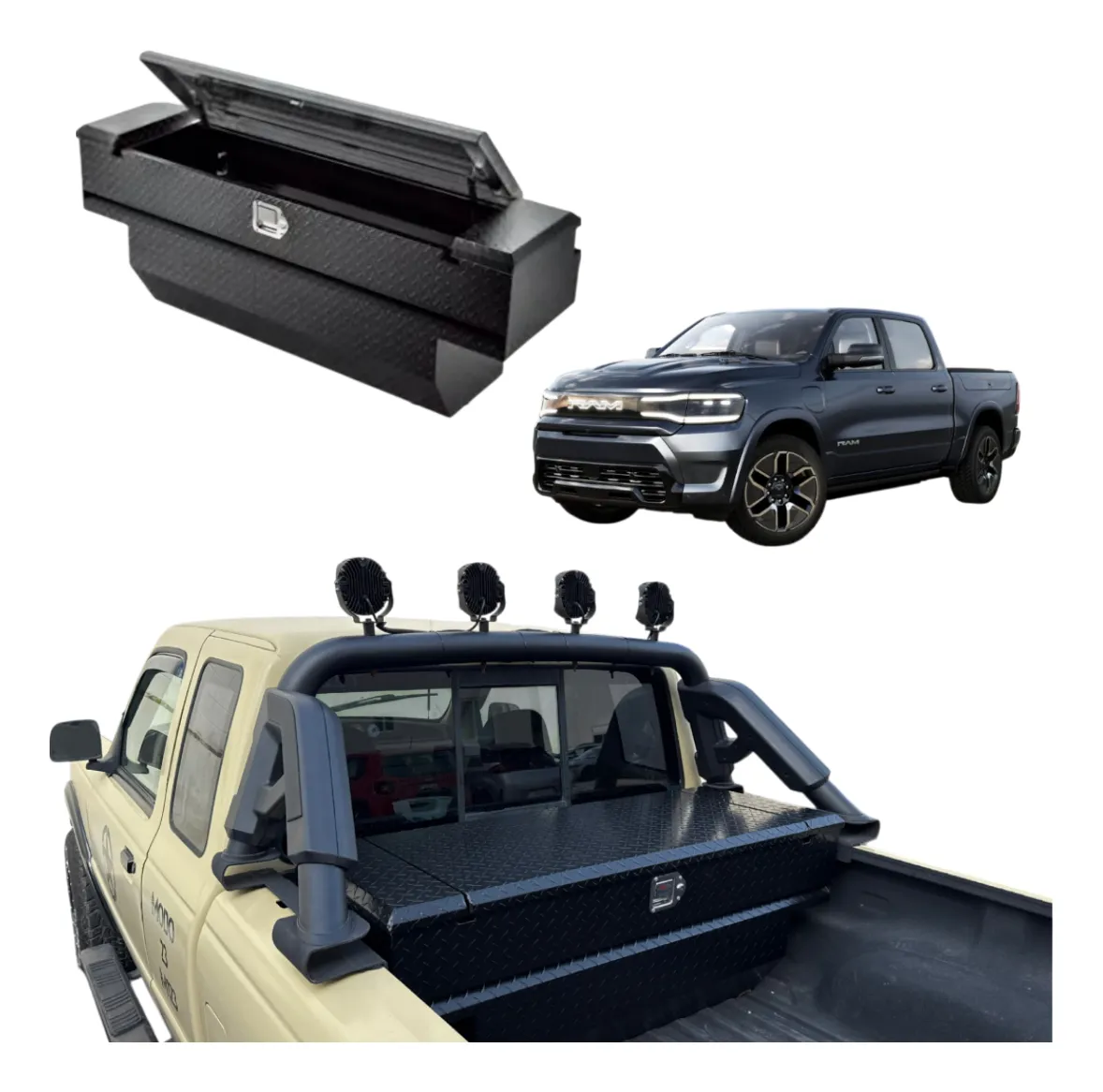 Caja Herramientas Para Ram 1500 2009-2025 C/ Roll Bar. - Image 1