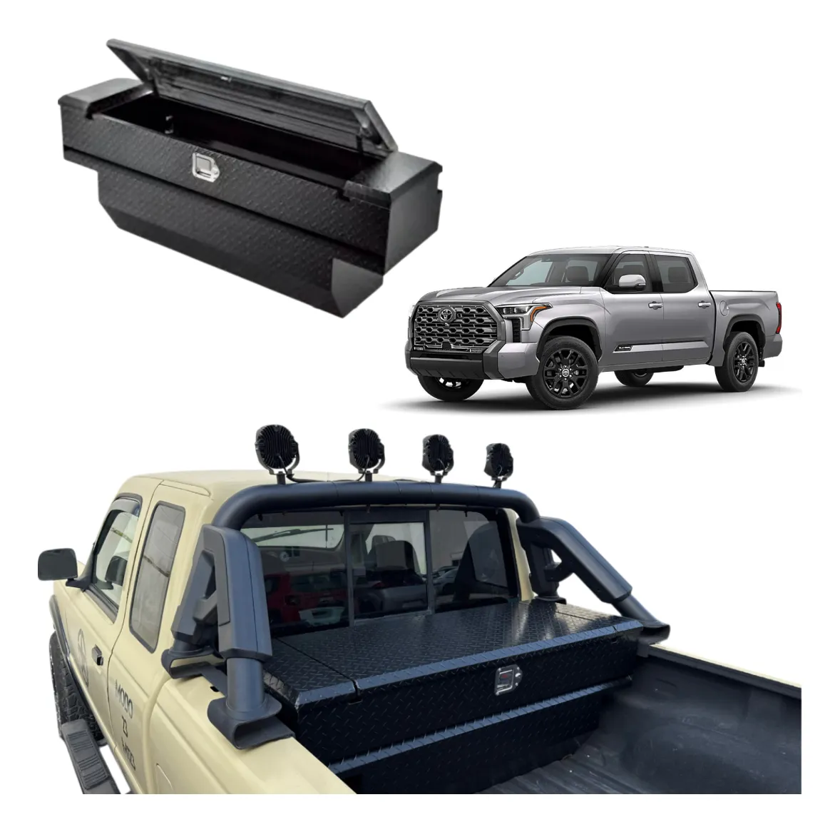Caja Herramientas Para Toyota Tundra 2007-2025 C/ Roll Bar. - Image 1