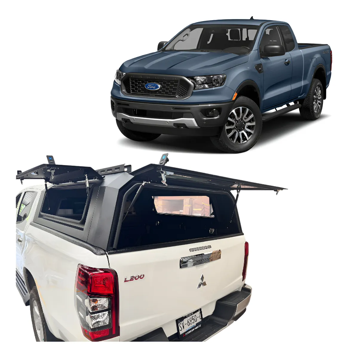 Canopy Camper De Acero Para Ford Ranger 2023-2025 - Image 1