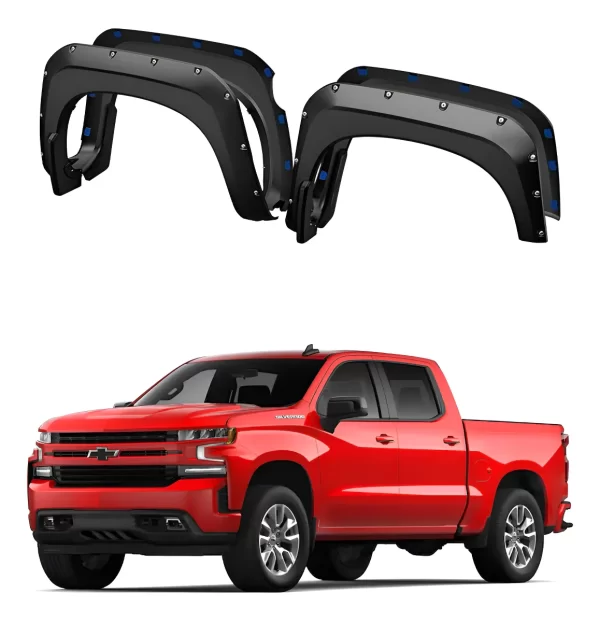 Juego De Cantoneras Caja Corta Chevrolet Silv 1500 2019-2021