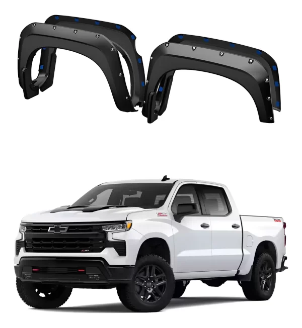 Juego De Cantoneras Caja Corta Chevrolet Silv 1500 2022-2025