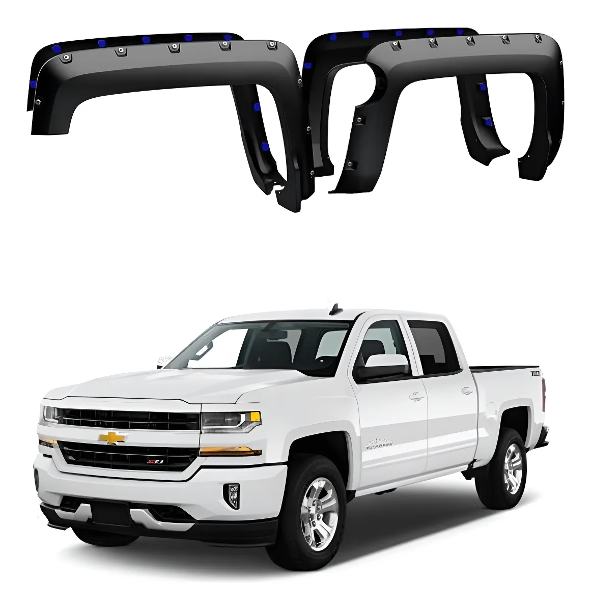 Juego De Cantoneras Caja Corta Chevrolet Silv 1500 2014-2018 - Image 1