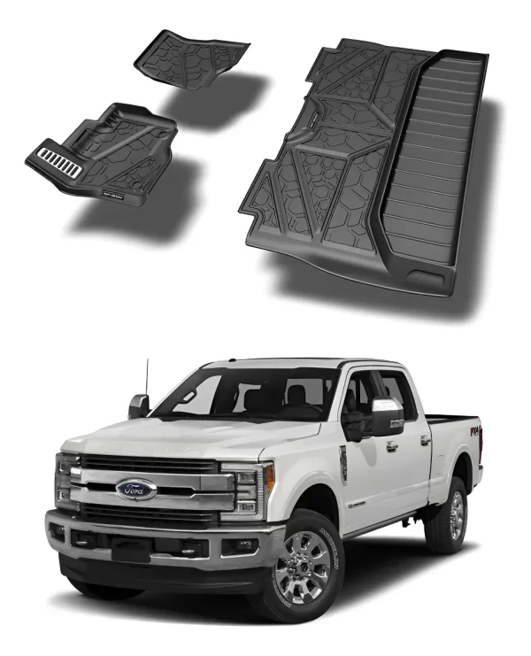 Juego De Tapetes Delantero Y Trasero Ford F-250 2017-2022