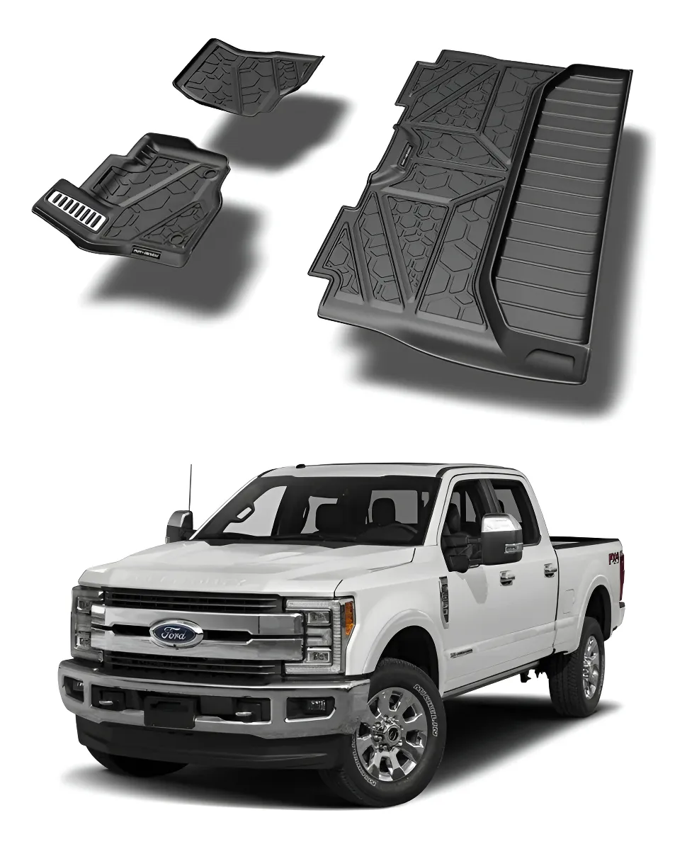 Juego De Tapetes Delantero Y Trasero Ford F-250 2017-2022 - Image 1