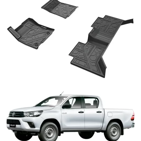 Juego De Tapetes Delantero Y Trasero Toyota Hilux 2017-2023
