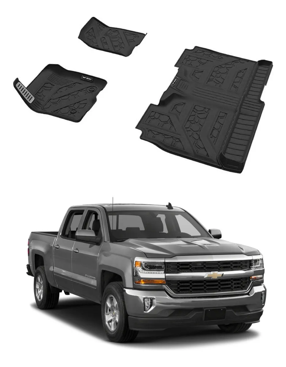 Juego Tapetes Delantero Y Trasero Chev Silv 1500 2014-2018 - Image 1