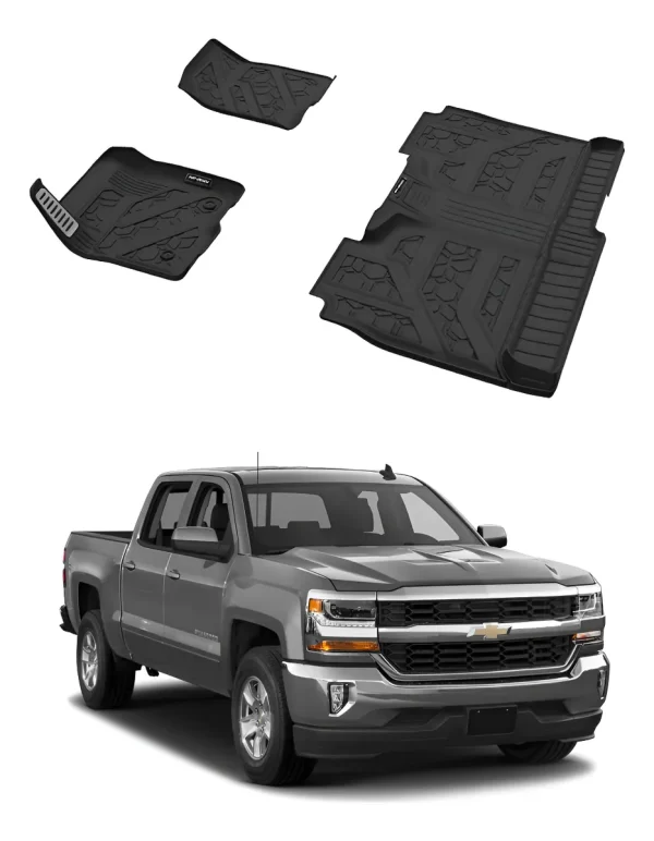 Juego Tapetes Delantero Y Trasero Chev Silv 1500 2014-2018