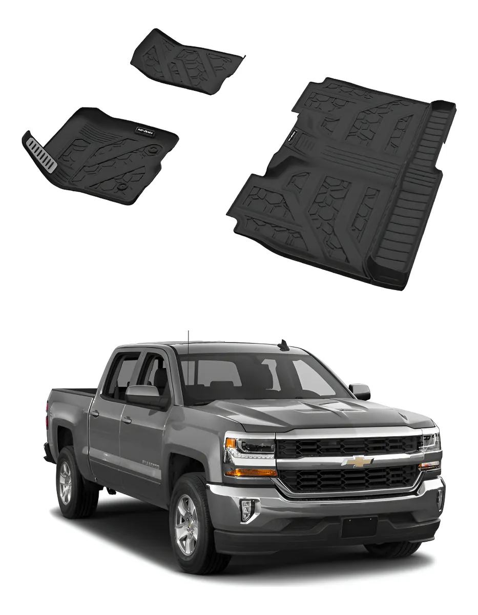 Juego Tapetes Delantero Y Trasero Chev Silv 1500 2014-2018 - Image 1