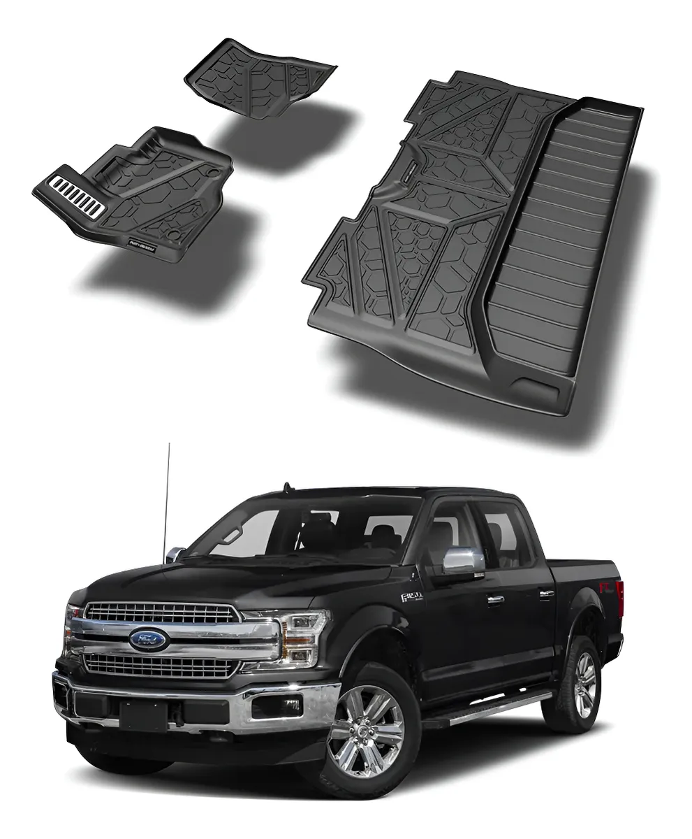 Juego De Tapetes Delantero Y Trasero Ford F-150 2015-2020 - Image 1