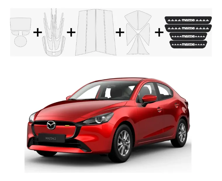 Kit Car Ppf Y Fibra De Carbono Mazda 2 2024 - Image 1