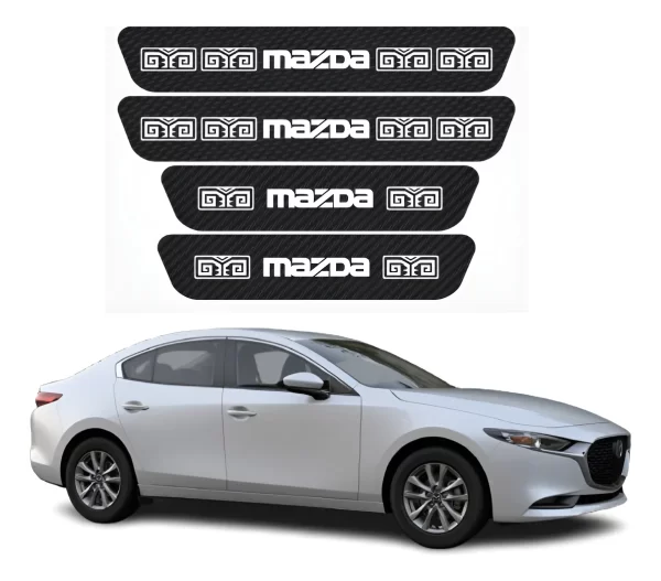 Sticker Protección De Estribos Puertas Mazda Diseño 2