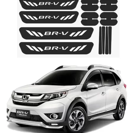 Kit Combo Proteccion Fibra De Carbono Para Honda Br-v