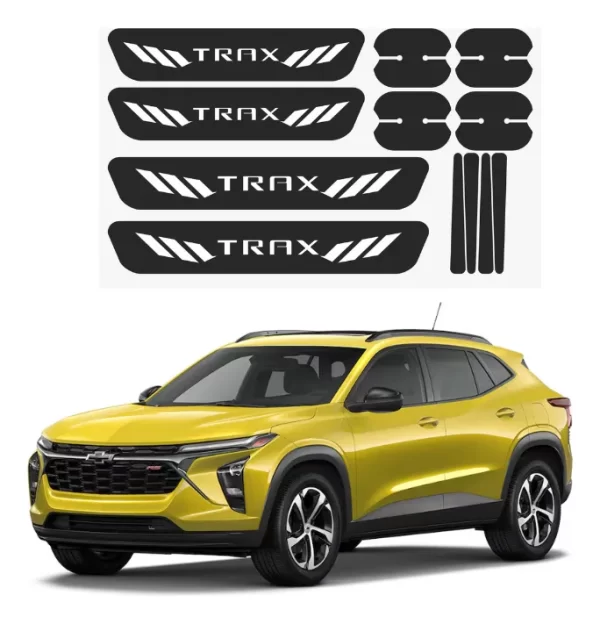 Kit Combo Proteccion Fibra De Carbono Para Trax