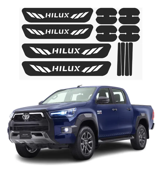 Kit Combo Proteccion Fibra De Carbono Para Hilux - Image 1