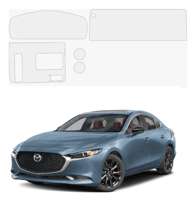 Protección Ppf Pantalla Y Panel Central Para Mazda Cx90 2024 - Image 1