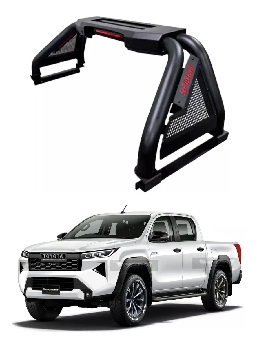 Roll Bar C/ Barra De Led Motorizada Toyota Hilux 2015-2025 - Image 1