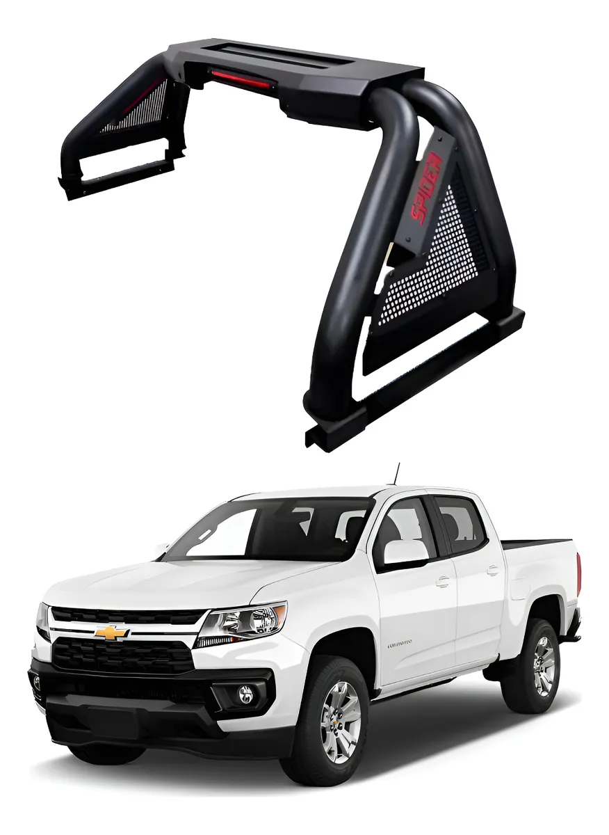 Roll Bar C/ Barra De Led Motorizada Chev Colorado 2008-2025 - Image 1