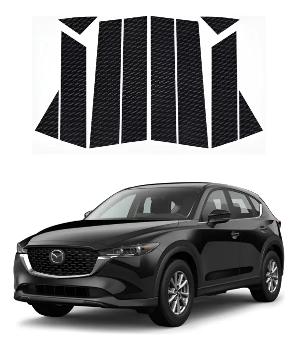 Proteccion Fibra De Carbono Postes Para Mazda Cx5 2025