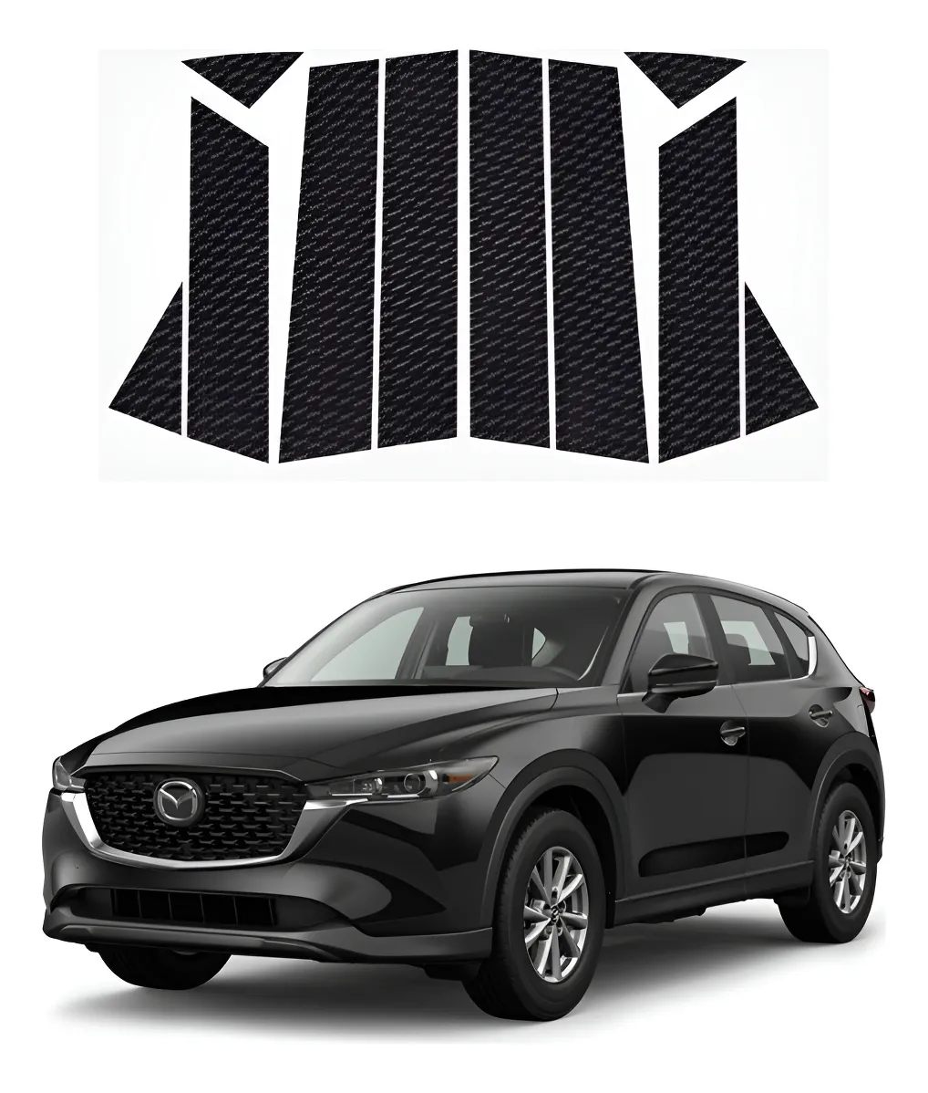 Proteccion Fibra De Carbono Postes Para Mazda Cx5 2025 - Image 1