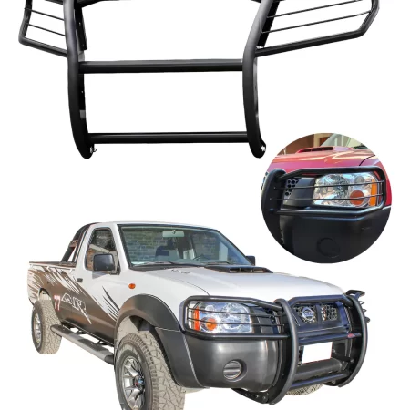 Burrera Cubrefaros Trainer Nissan Pickup D22 2009-2015 Negro